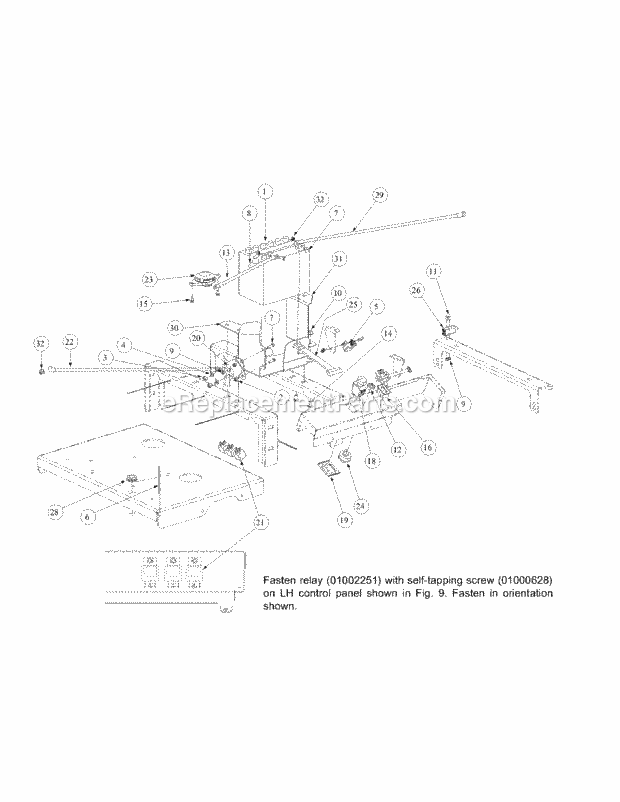 Electrical Engine Assembly Diagram and Parts List for M48-KWS 53AB5D4M150 Cub Cadet Sprayer